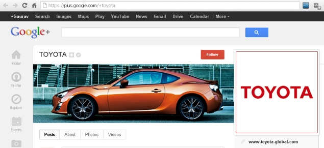 Google+ offers vanity URLs for verified accounts