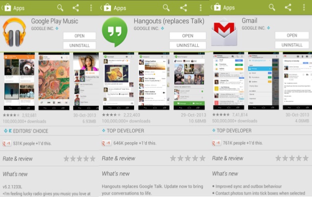 Android 4.4 KitKat launch tipped by subsequent updates of 16 Google core apps