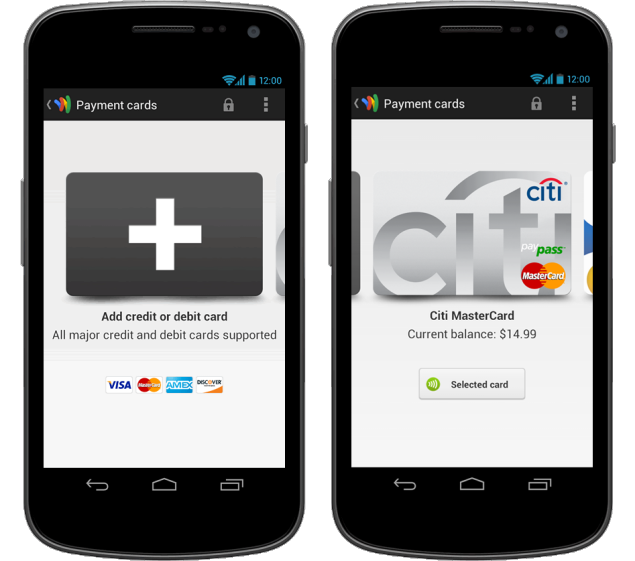 Google Wallet now supports major debit and credit cards