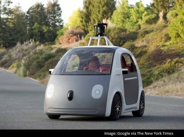 Google's Next Phase in Driverless Cars: No Brakes or Steering Wheel