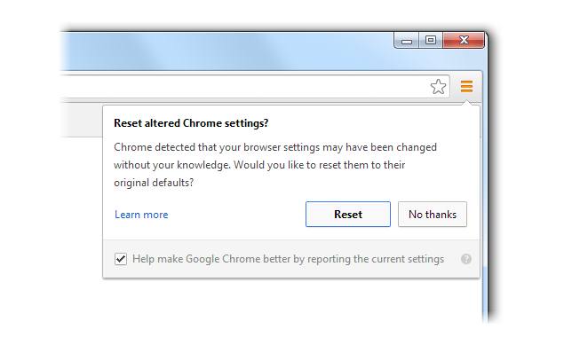 Google Chrome will now detect and fix browser settings 'hijack'
