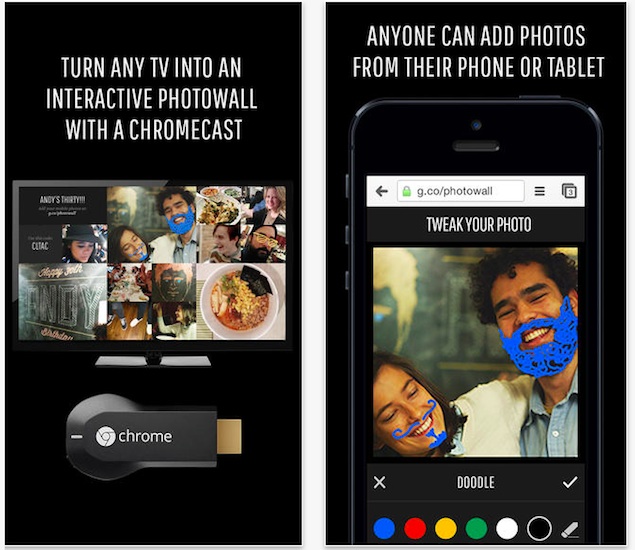 Google's Photowall to convert Chromecast-connected televisions to photo frames