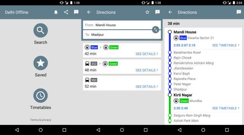 Google Delhi Public Transport Offline App Launched for Bus, Metro Google Delhi Public Transport Offline App Launched for Bus, Metro