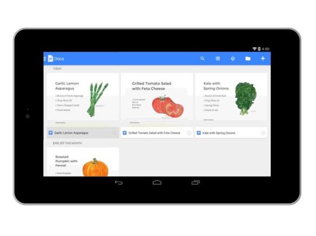 Google introduces Docs, Sheets and Slides apps for offline editing