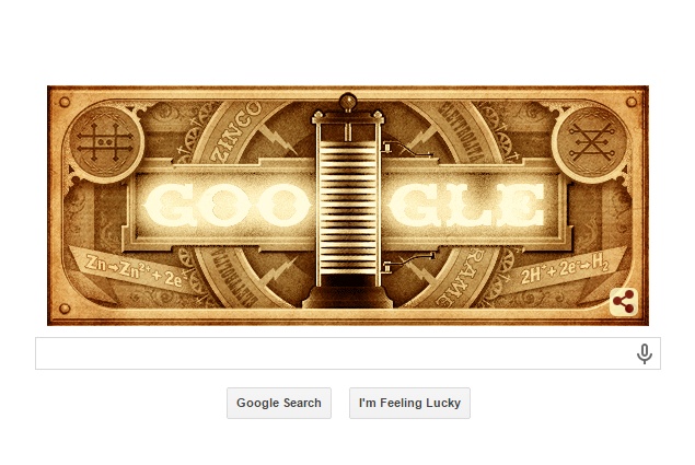 Alessandro Volta Google Doodle Commemorates His 270th Birth Anniversary