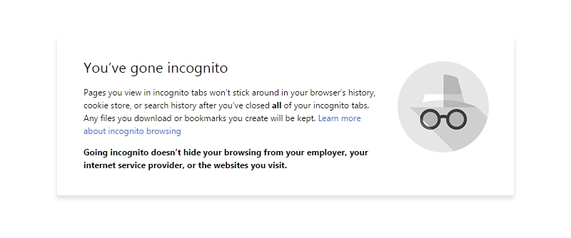 what does google chrome incognito do