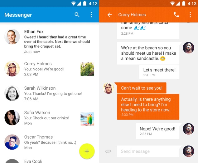 Google Releases Messenger for Android; Updates Search App With New Features