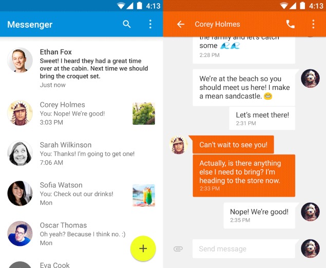 Google Releases Messenger for Android; Updates Search App With New Features