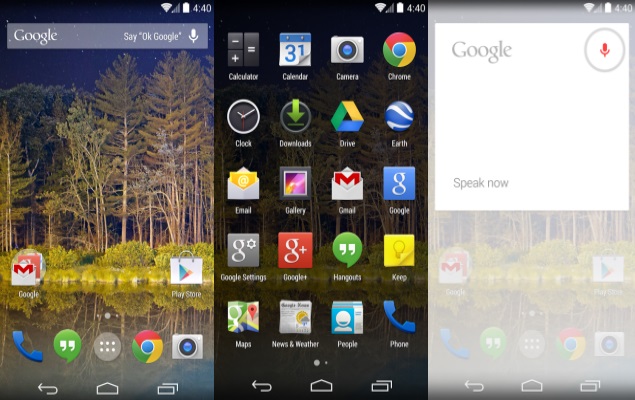 Google Now Launcher released for Nexus and Play Edition devices running Android 4.4