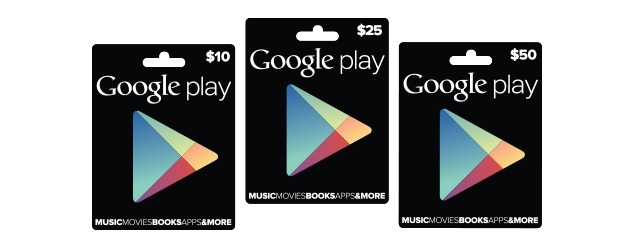 Google Play gift cards are official, but US only for now