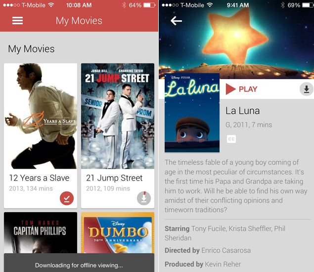 Google Play Movies Tv App For Ios Updated With Offline Playback Technology News