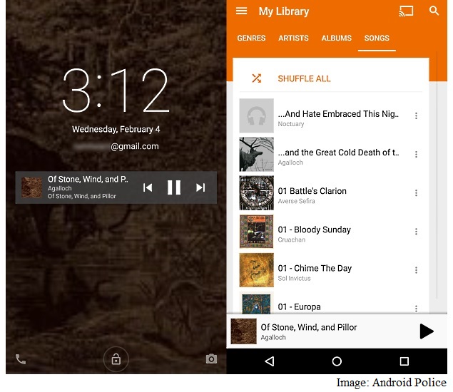 Google Play Music App Updated With New Navigation Drawer Back