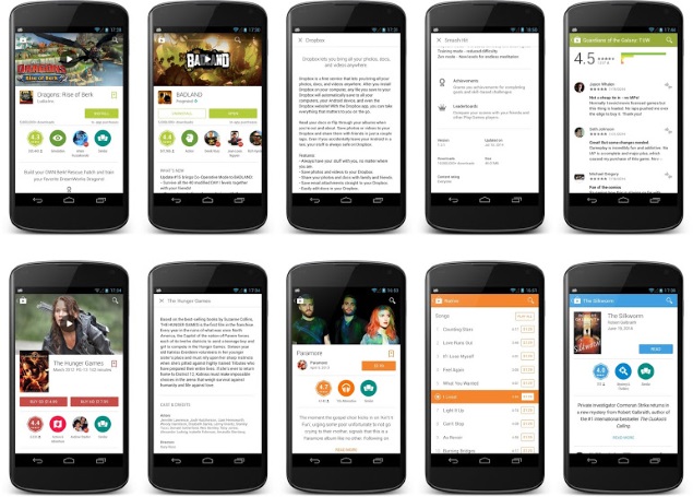 Google Play Material Design Revamp Now Rolling-Out to Users