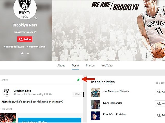 Google+ Now Features Pinned Posts for Profiles and Pages
