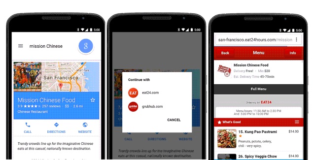 Now, Order Food Straight From Google Search Results