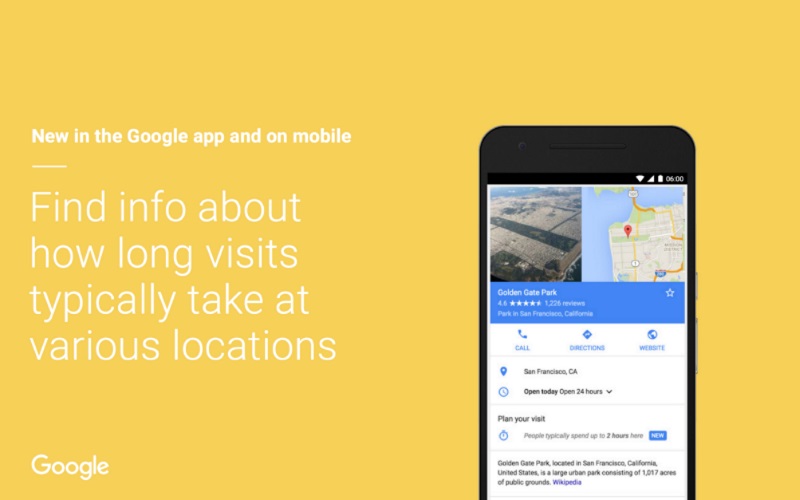 Google Now Shows Average Time Spent at a Location to Help Plan Your Visit 