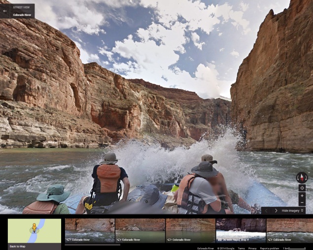 Go rafting through the Grand Canyon with Google Street View