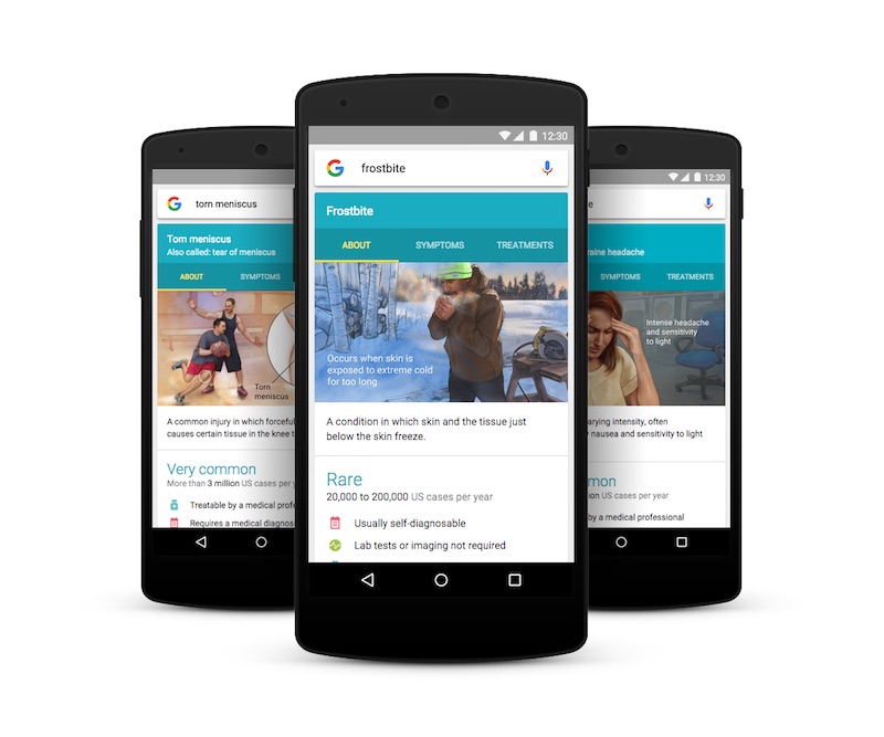 Google Now Helps Find Details of Over 900 Health Conditions and Illnesses