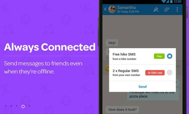 Hike Messenger introduces 'unlimited free SMS' plan.