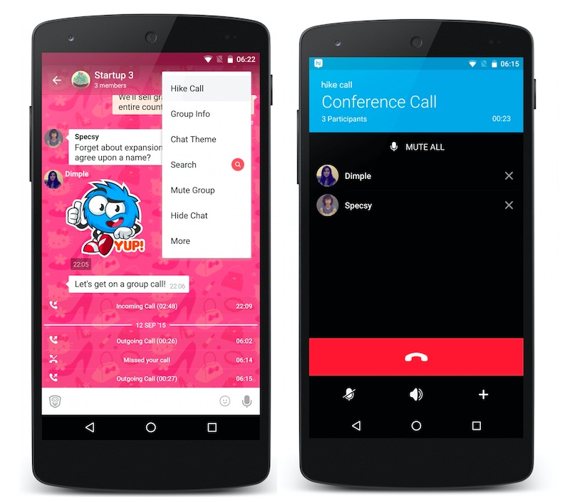 Hike for Android Gets Free Group Audio Calling Feature