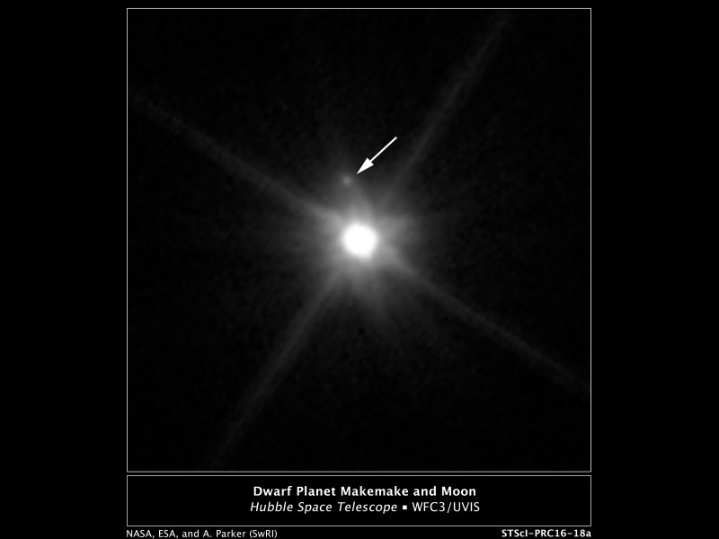 Nasa's Hubble Telescope Spots Moon Orbiting Dwarf Planet 'Makemake'