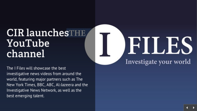 YouTube launches 'I Files', an investigative news channel