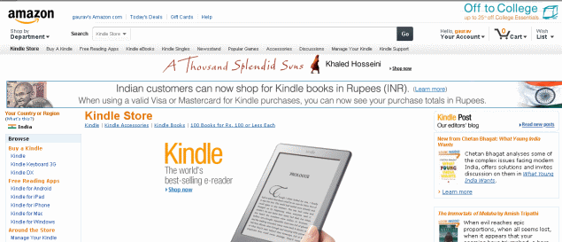 Amazon launches India Kindle Store, e-reader at Croma for Rs. 6,999