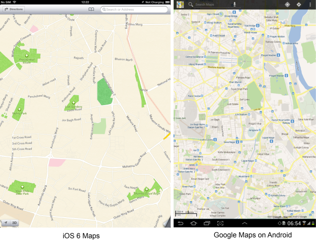 Apple's feud with Google is now felt on iPhone