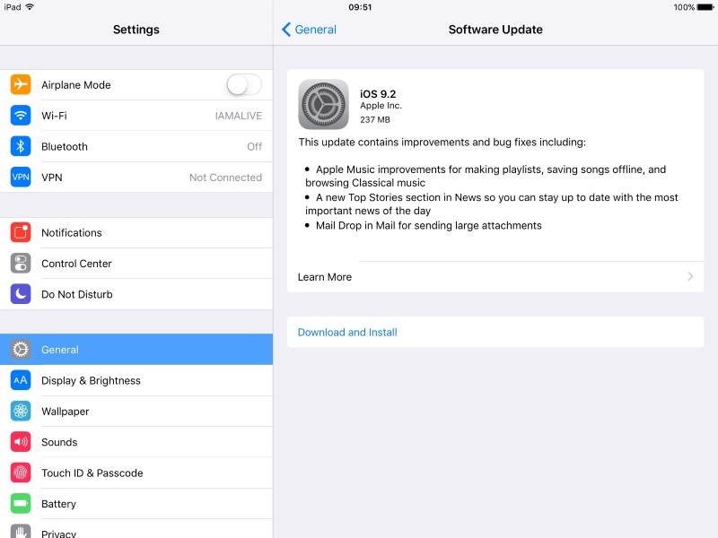 iOS 9.2 Now Available for Download; Brings Apple Music Enhancements, Other Improvements and Fixes