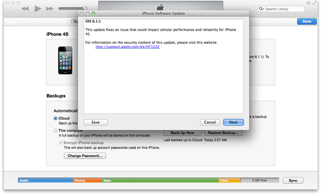 Apple rolls out iOS 6.1.1 update for iPhone 4S; includes connectivity fixes