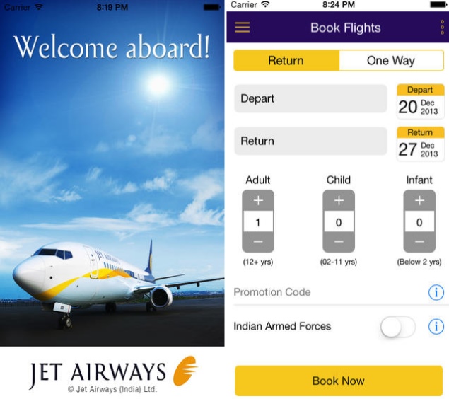 Jet Airways launches iOS app, featuring Passbook app support