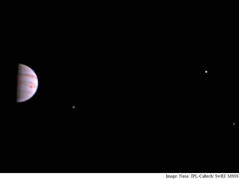 Nasa's Juno Mission Sends First Image of Jupiter, Its Moons