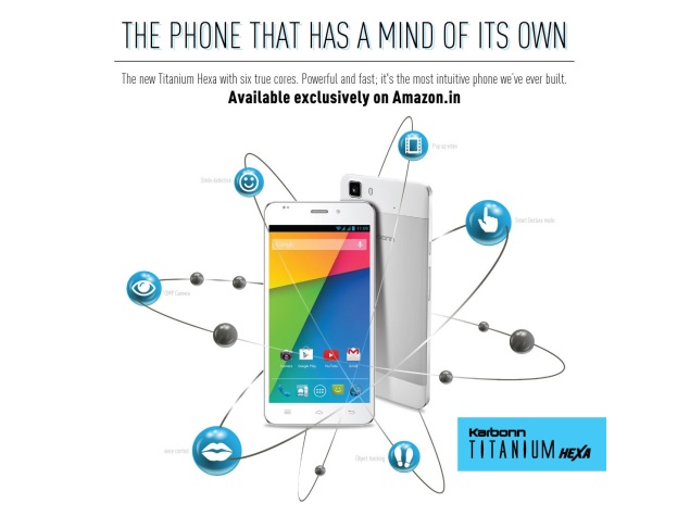 Karbonn Titanium Hexa to Be Exclusively Available via Amazon India From May 20