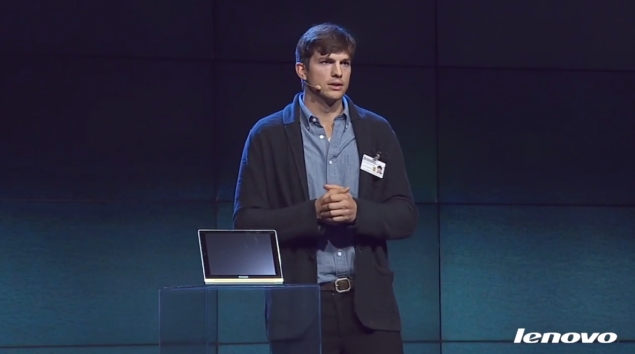 Lenovo ropes in Ashton Kutcher to promote Yoga Android tablets