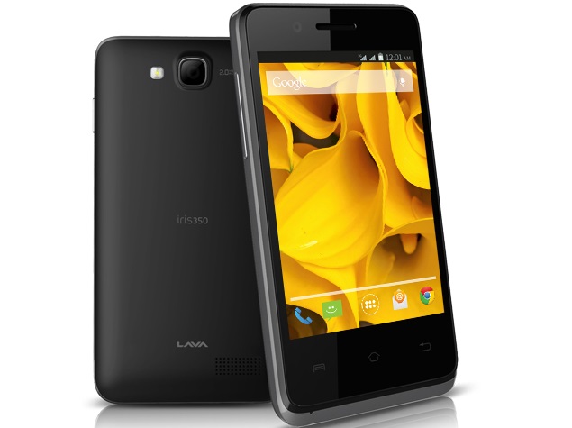 Lava Iris 350 With 3G Support, Android 4.4.2 KitKat Launched at Rs. 3,499