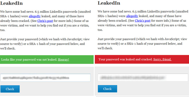 Check for compromised LinkedIn passwords using LeakedIn web app