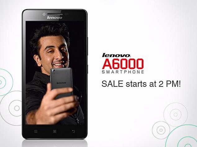 Lenovo A6000 Flash Sale on Wednesday to See 20,000 Units Up for Grabs