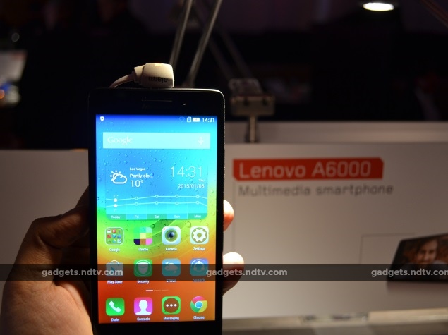 Lenovo A6000 Launched at CES; To Take on Micromax's Yu Yureka and Xiaomi Redmi Note 4G