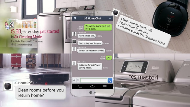 LG HomeChat service for smart home appliances to be showcased at CES 2014