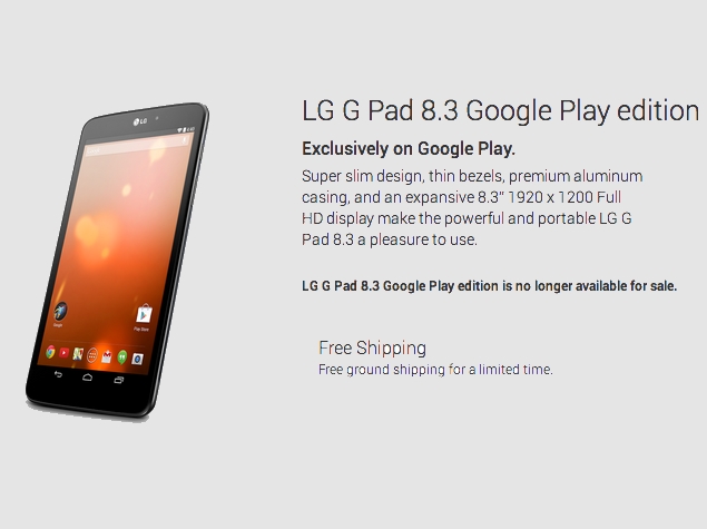 Some Google Play Edition Smartphones No Longer Available for Sale