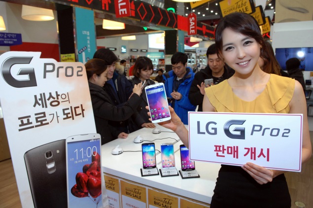 LG G Pro 2 with 5.9-inch full-HD display, Android 4.4 now available in Korea
