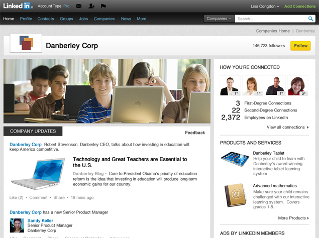 LinkedIn adds notification to web and apps, redesigns company pages