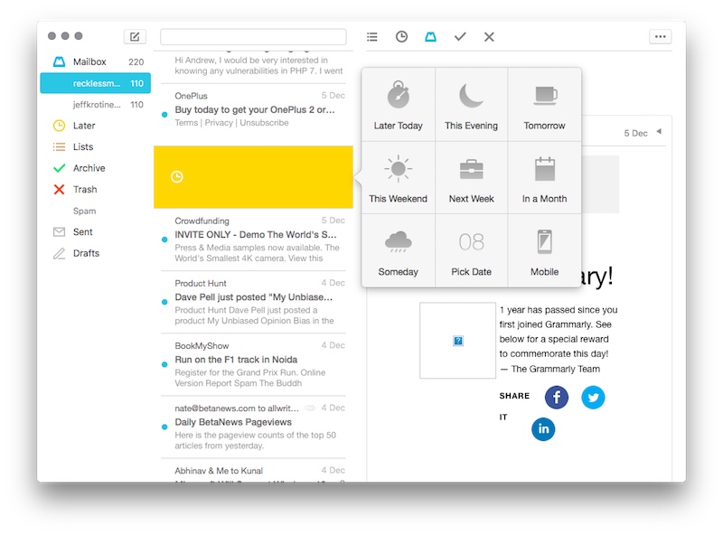 Dropbox Is Killing Mailbox Email Client and Carousel Photo App
