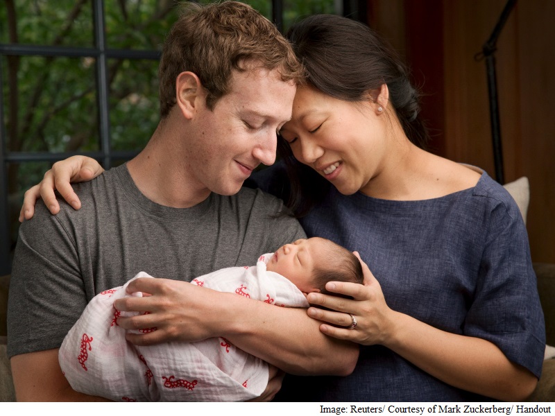 Mark Zuckerberg, Now a Father, Will Give Away Most of His Money to New Foundation