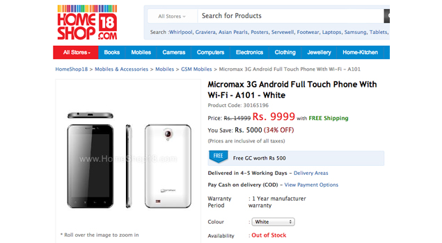 Buy Latest Micromax IN Mobiles Smartphone Online