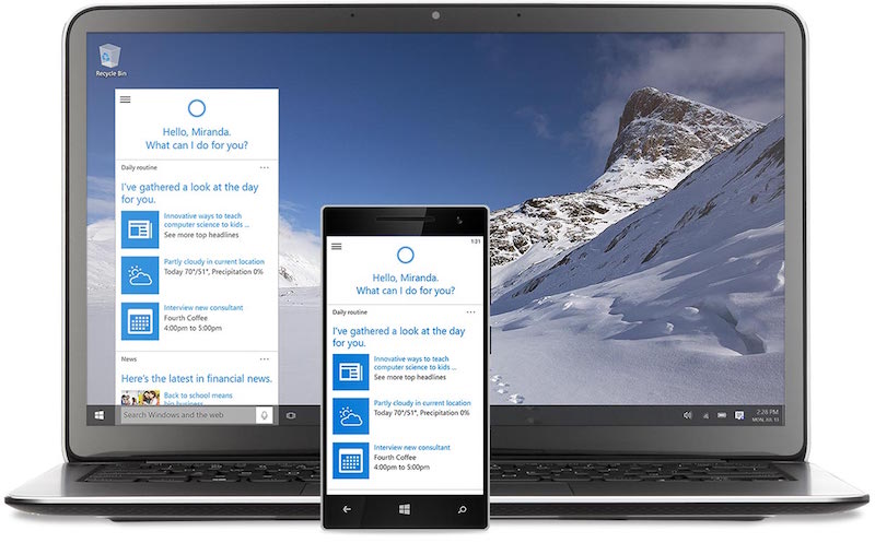 Microsoft Cortana for Windows 10 Now Available in India via Insider Preview