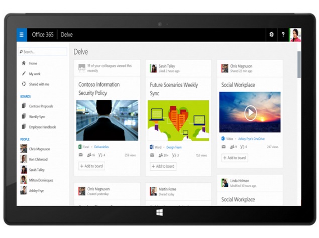 Microsoft Launches Delve Collaborative Tool for Office 365