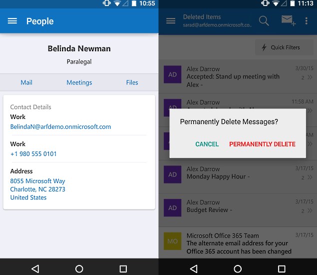 Outlook Update for Android and iOS Adds Unified Address Book and More