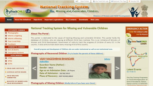 Missing children website launched for Delhi; to unify child protection agencies
