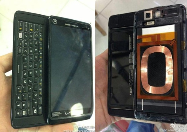 Purported images of Motorola Droid 5 smartphone with QWERTY slider leak online